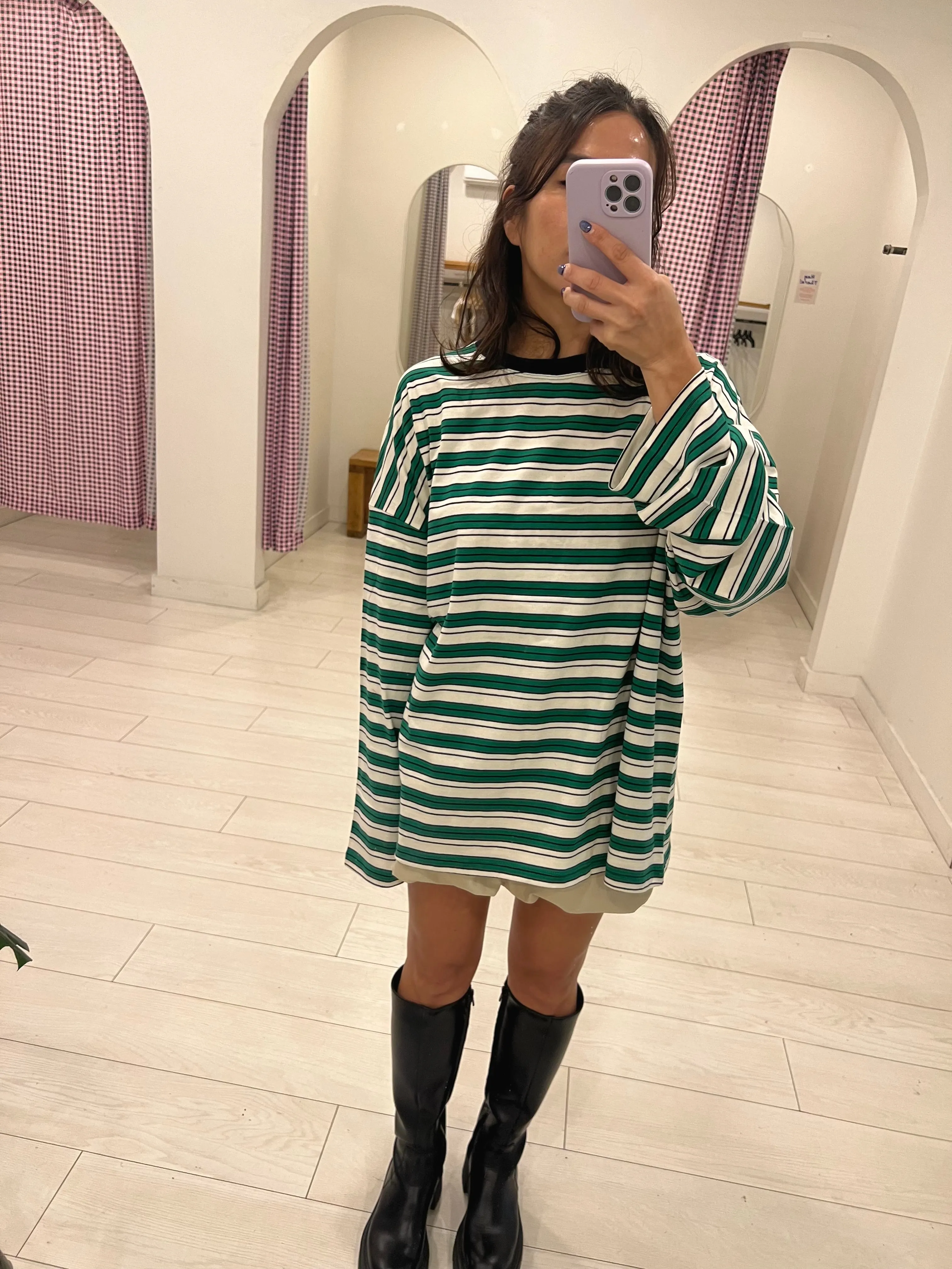 FUGO Stripe long tee