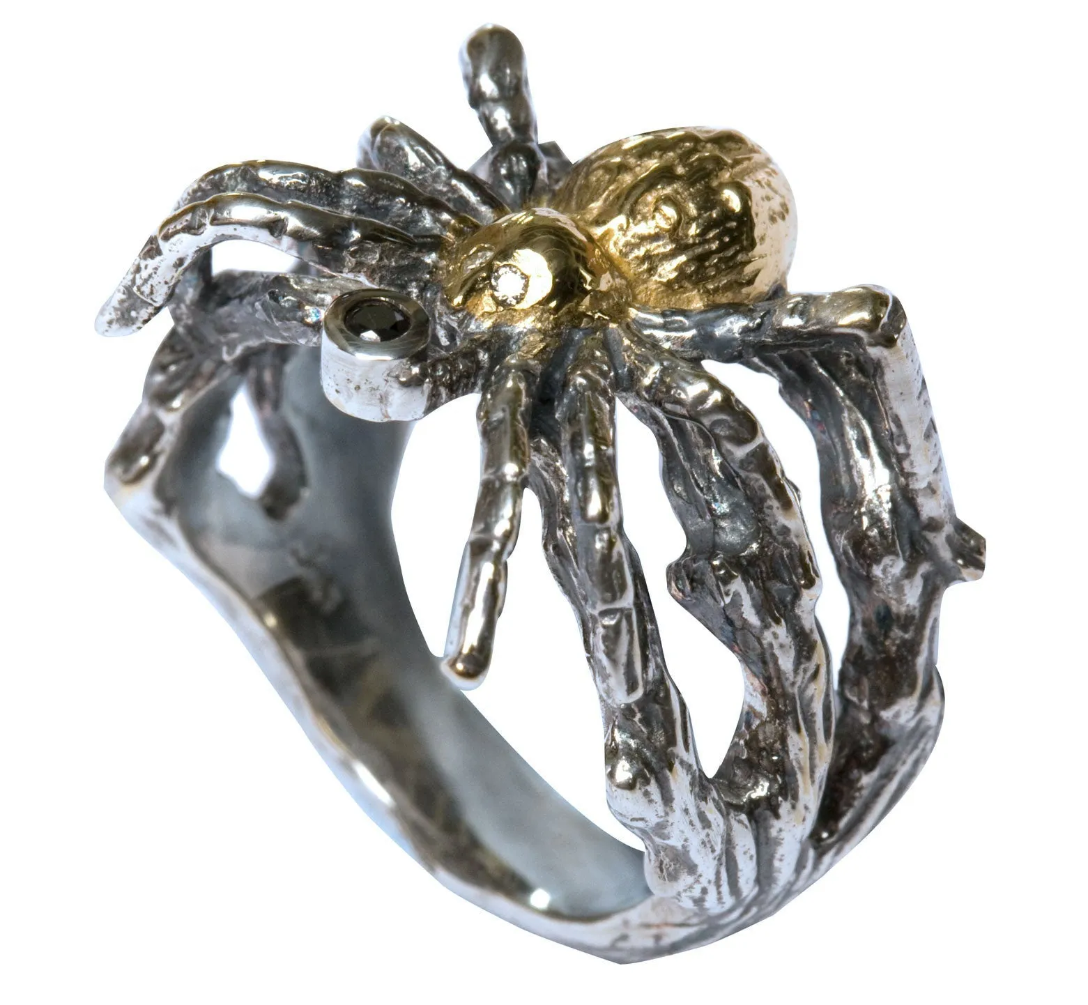 Gilded Spider Ring by Yasmin Everley