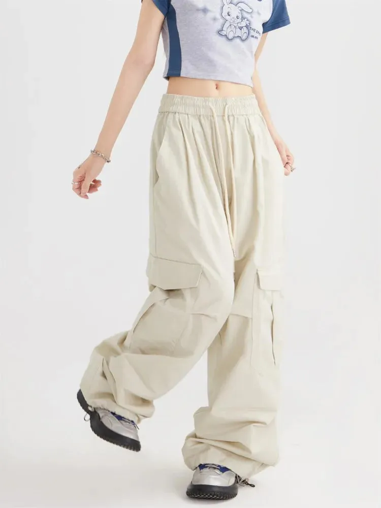 Gorpcore Green Oversize Japanese Beige Harajuku Baggy Pant