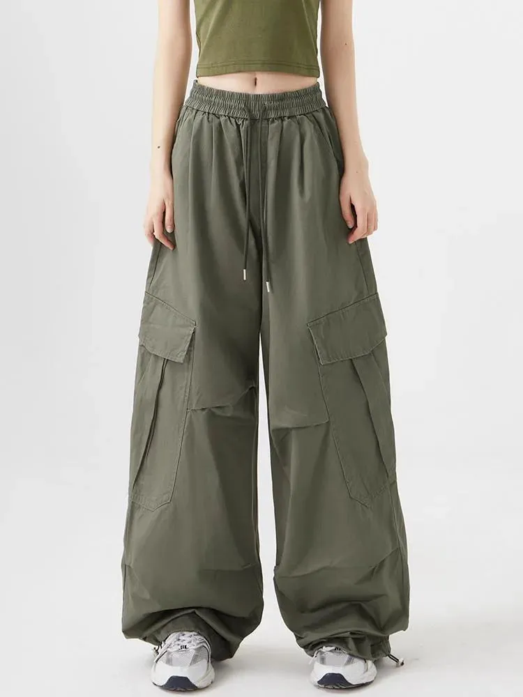 Gorpcore Green Oversize Japanese Beige Harajuku Baggy Pant