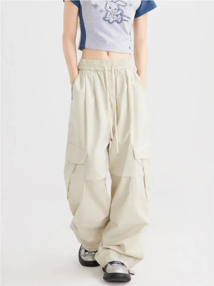 Gorpcore Green Oversize Japanese Beige Harajuku Baggy Pant