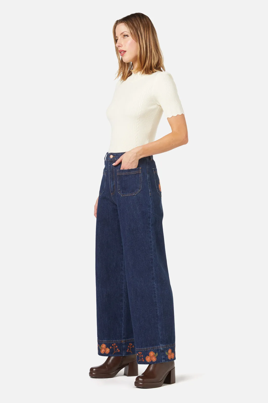 Gumnut Embroidered Jean