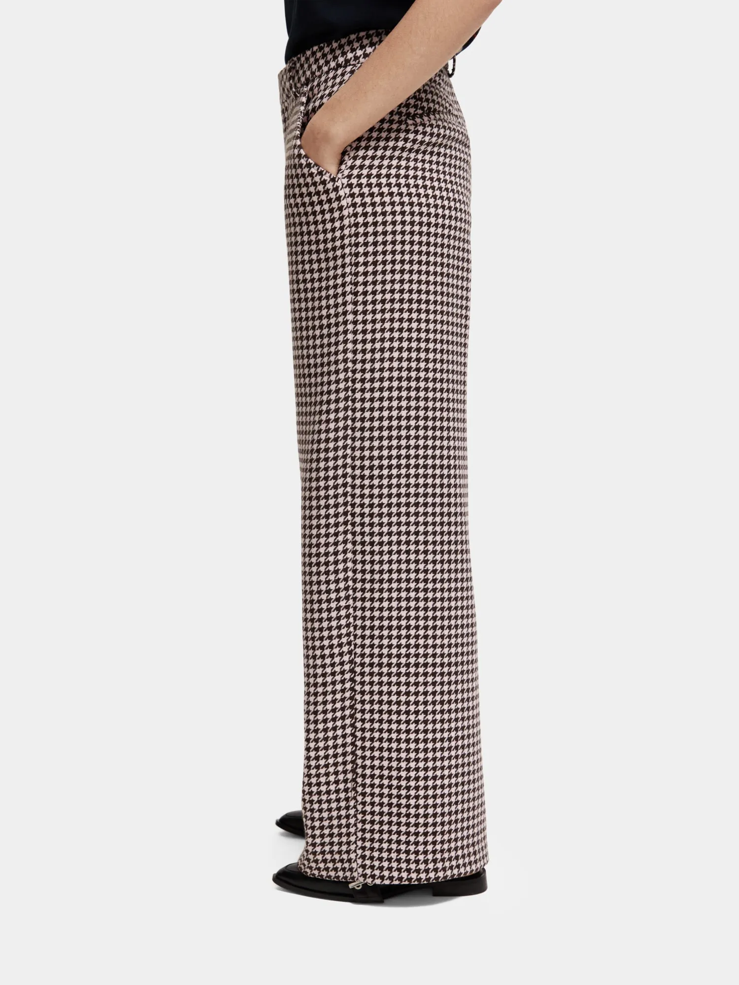 Hana high-rise wide-leg pants