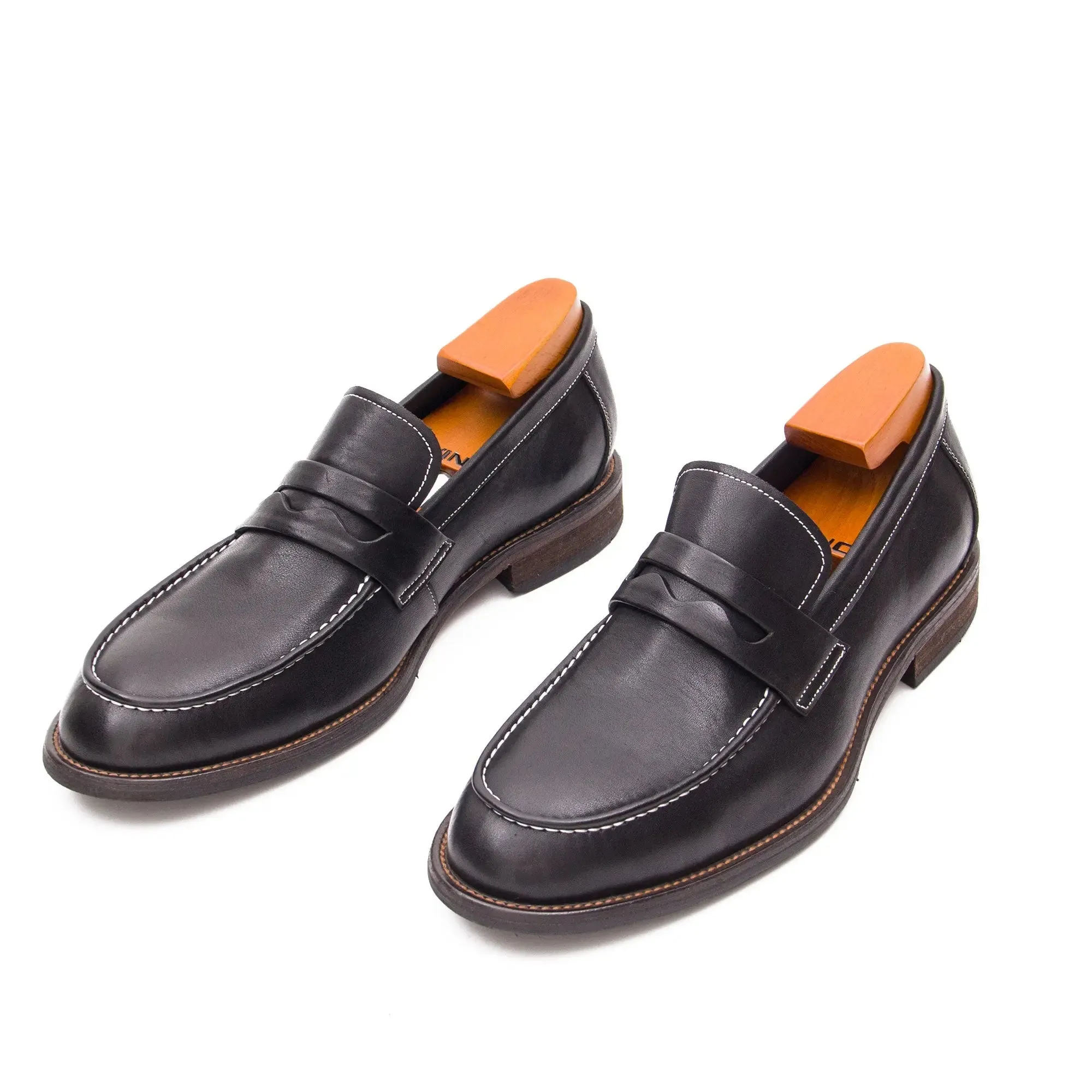 Hand Washed Leather LOAFERS Shoes 23098