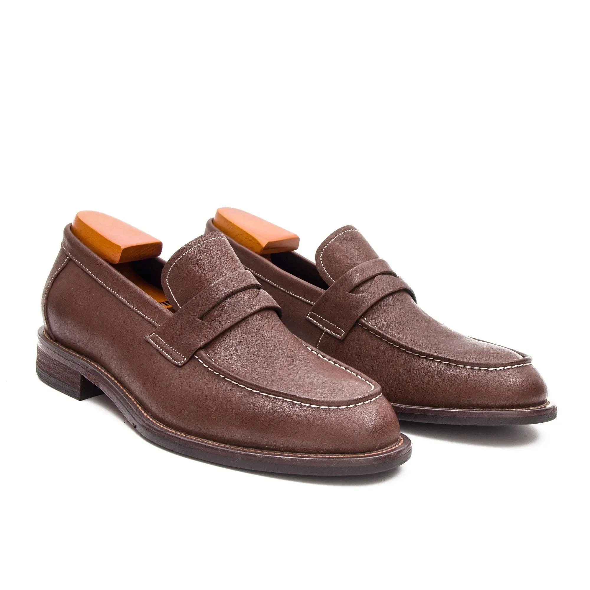 Hand Washed Leather LOAFERS Shoes 23098