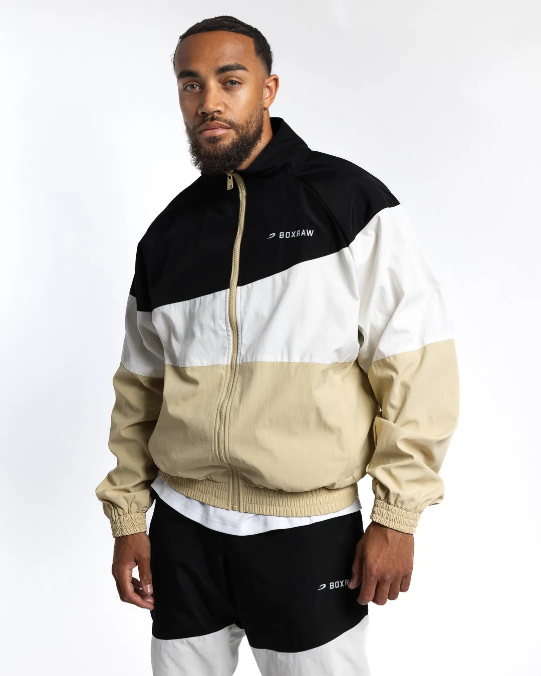 Harvey Jacket - Black/White/Beige