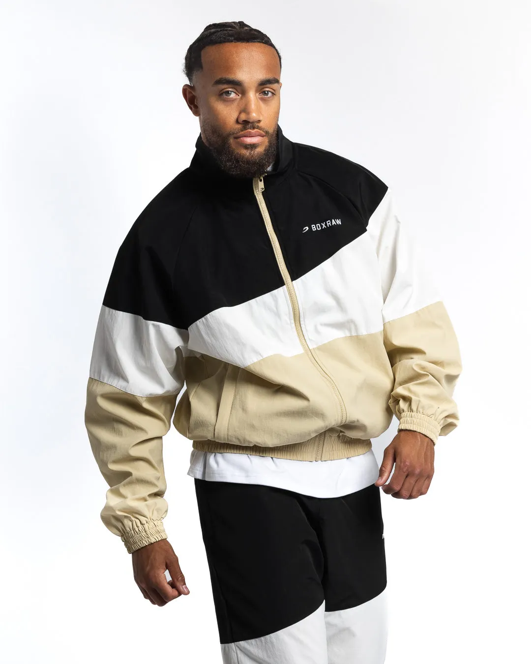 Harvey Jacket - Black/White/Beige