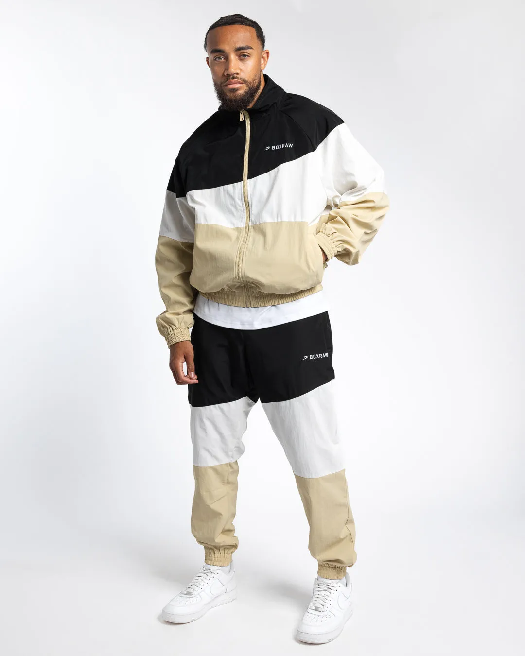 Harvey Jacket - Black/White/Beige