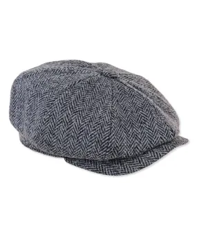 Heather Scott Newsboy Harris Tweed 8-Piece Cap