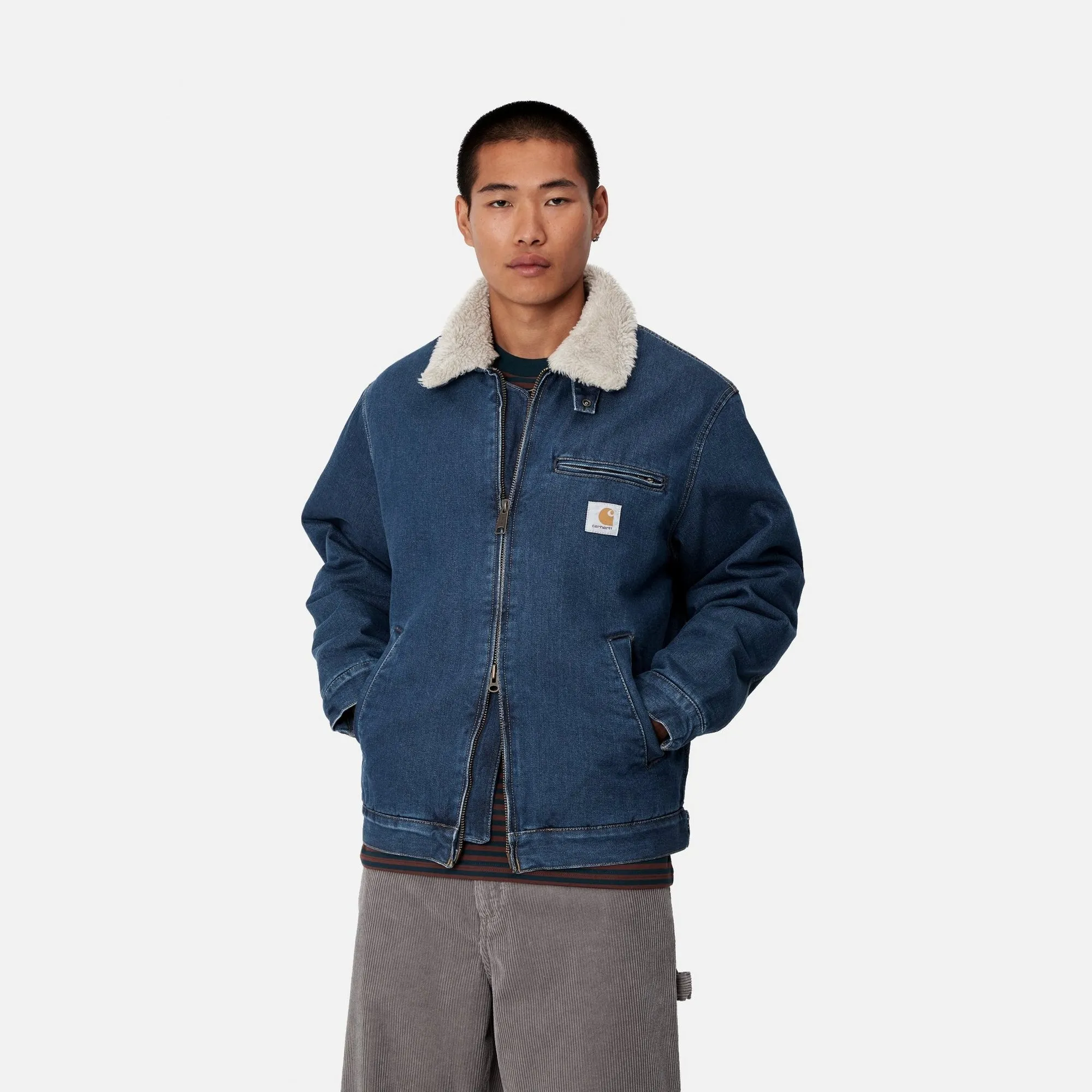 Herald Jacket | Blue / Wall (stone washed)