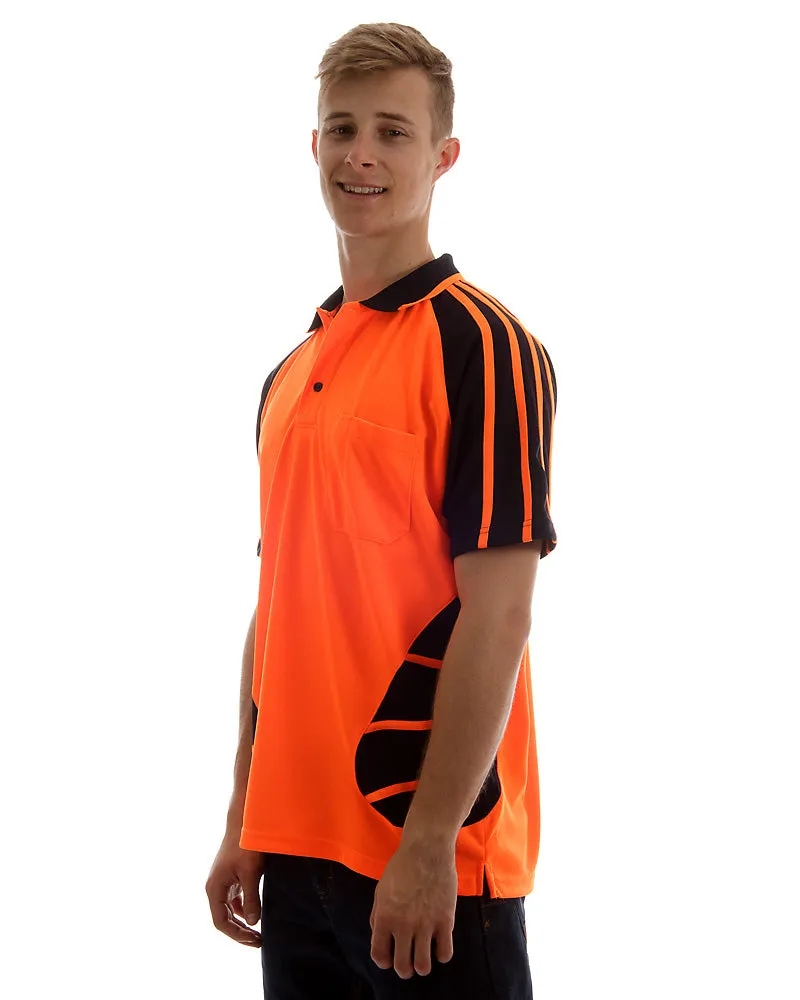 Hi Vis Spider Short Sleeve Shirt - Orange/Black