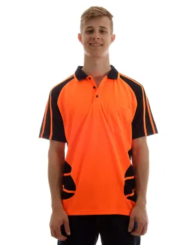 Hi Vis Spider Short Sleeve Shirt - Orange/Black