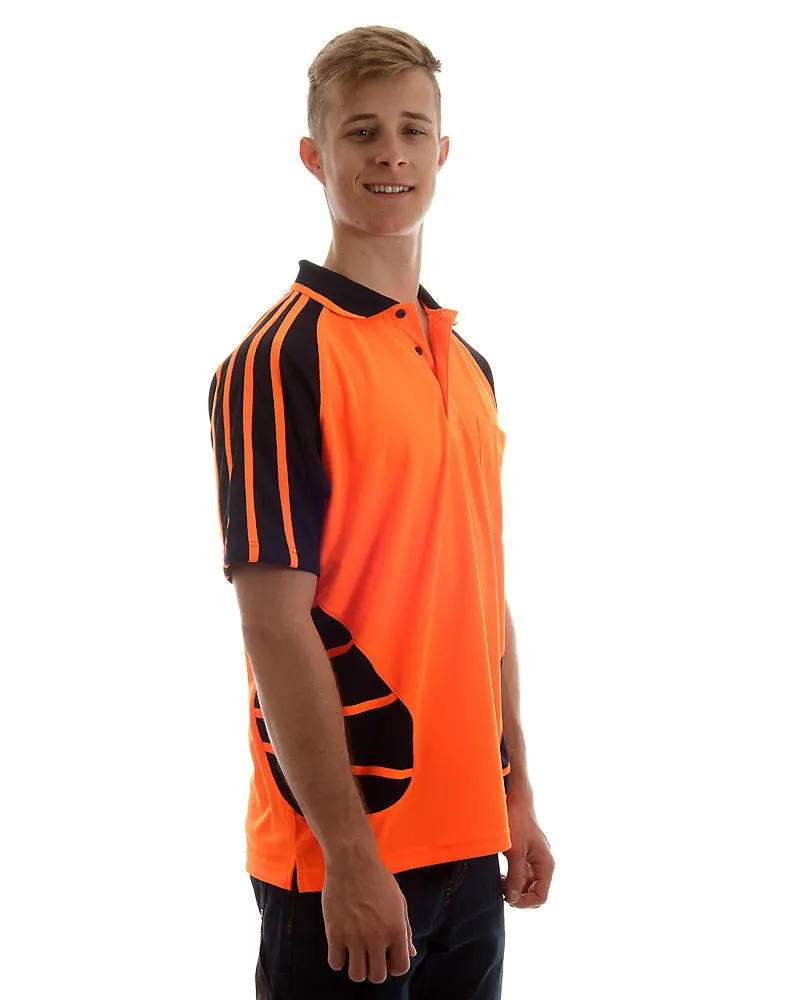 Hi Vis Spider Short Sleeve Shirt - Orange/Black