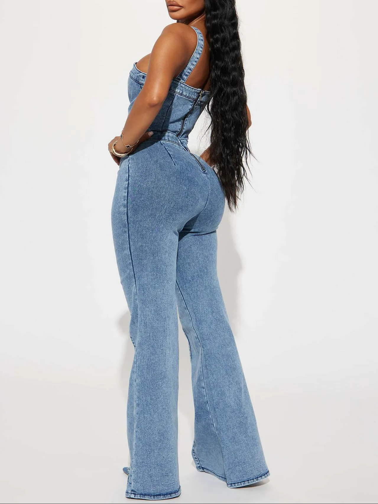 High Waist Denmin Jumpsuits