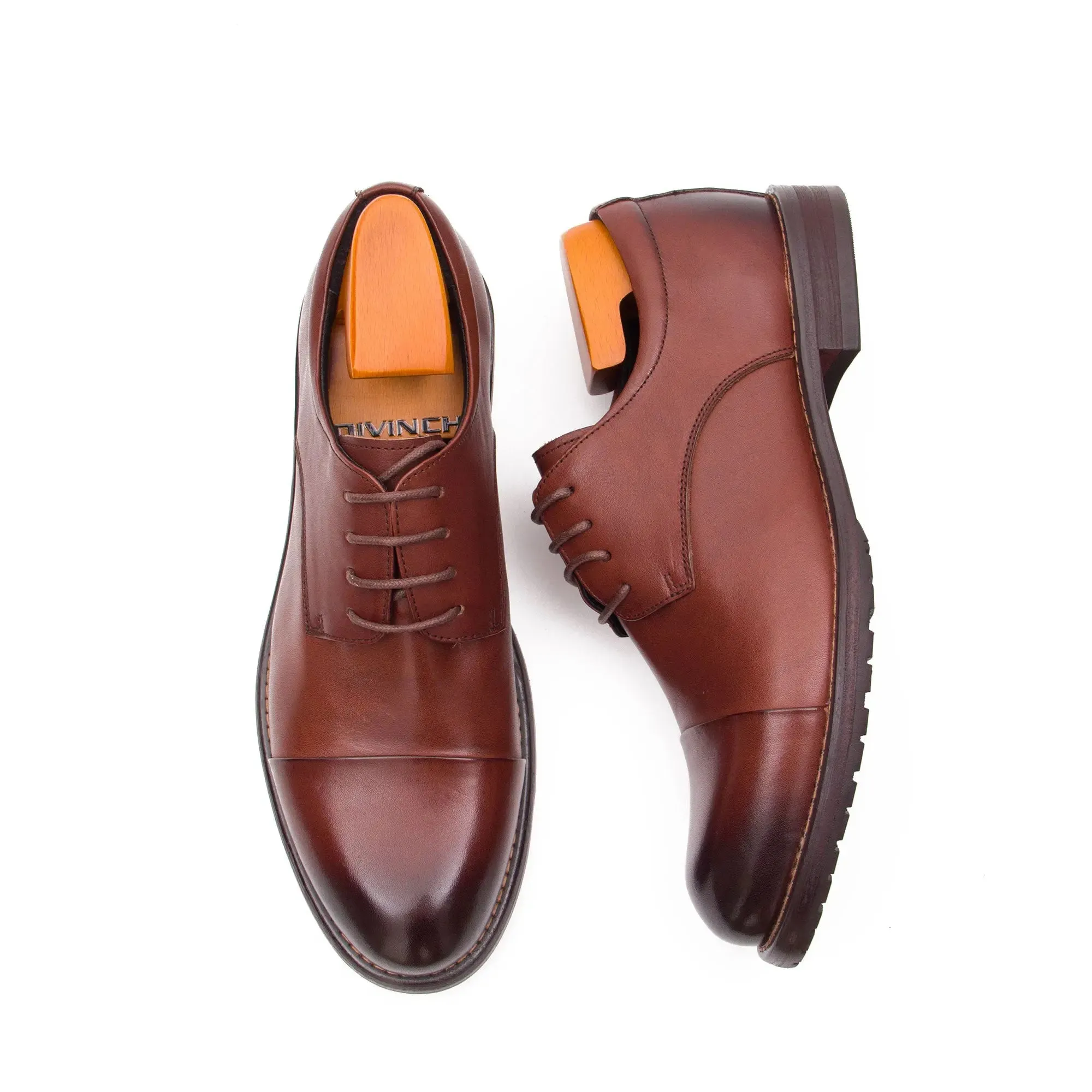 Horse leather shoes washed derby shoes 9165-3