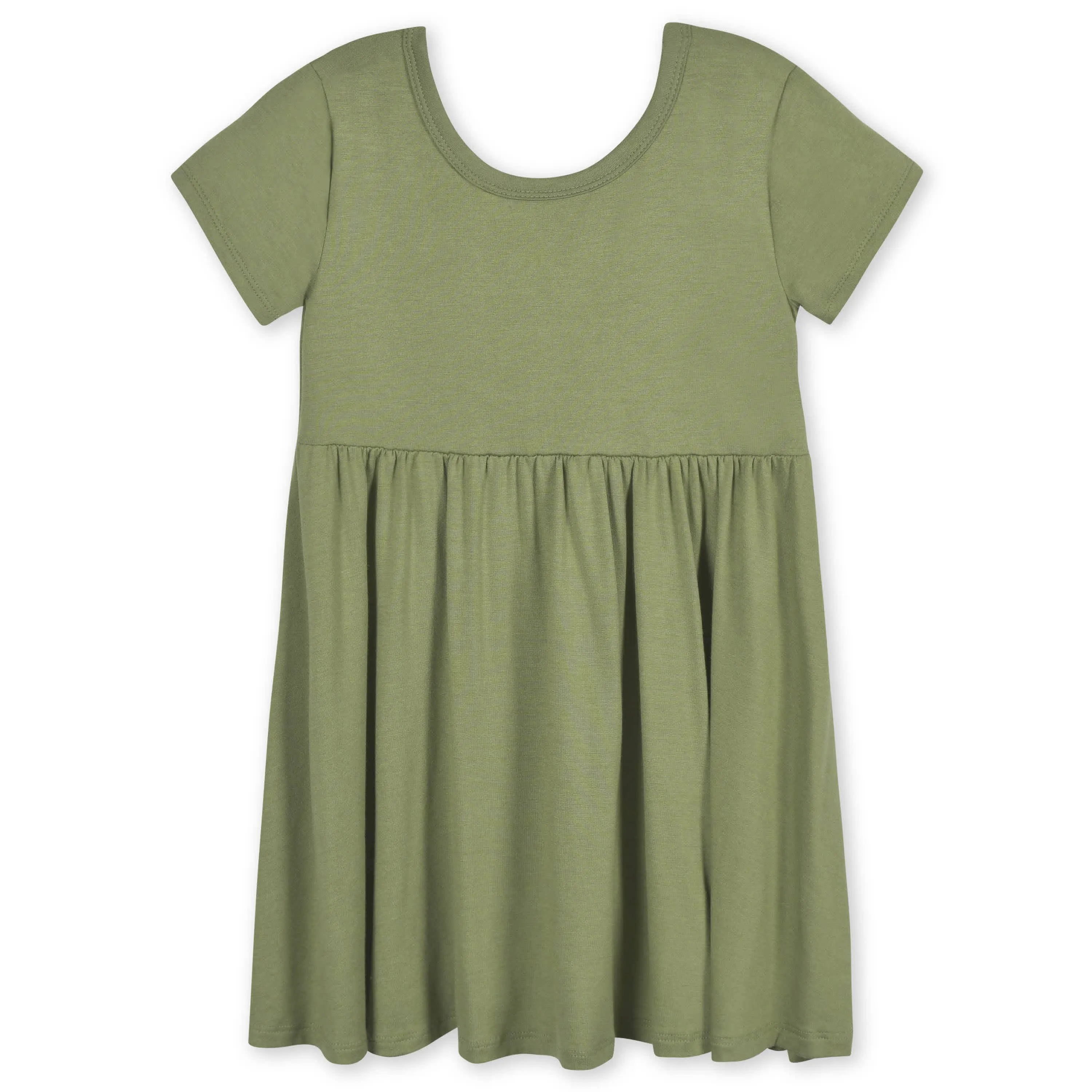 Infant & Toddler Girls Moss Buttery Soft Viscose Made from Eucalyptus Twirl Dress