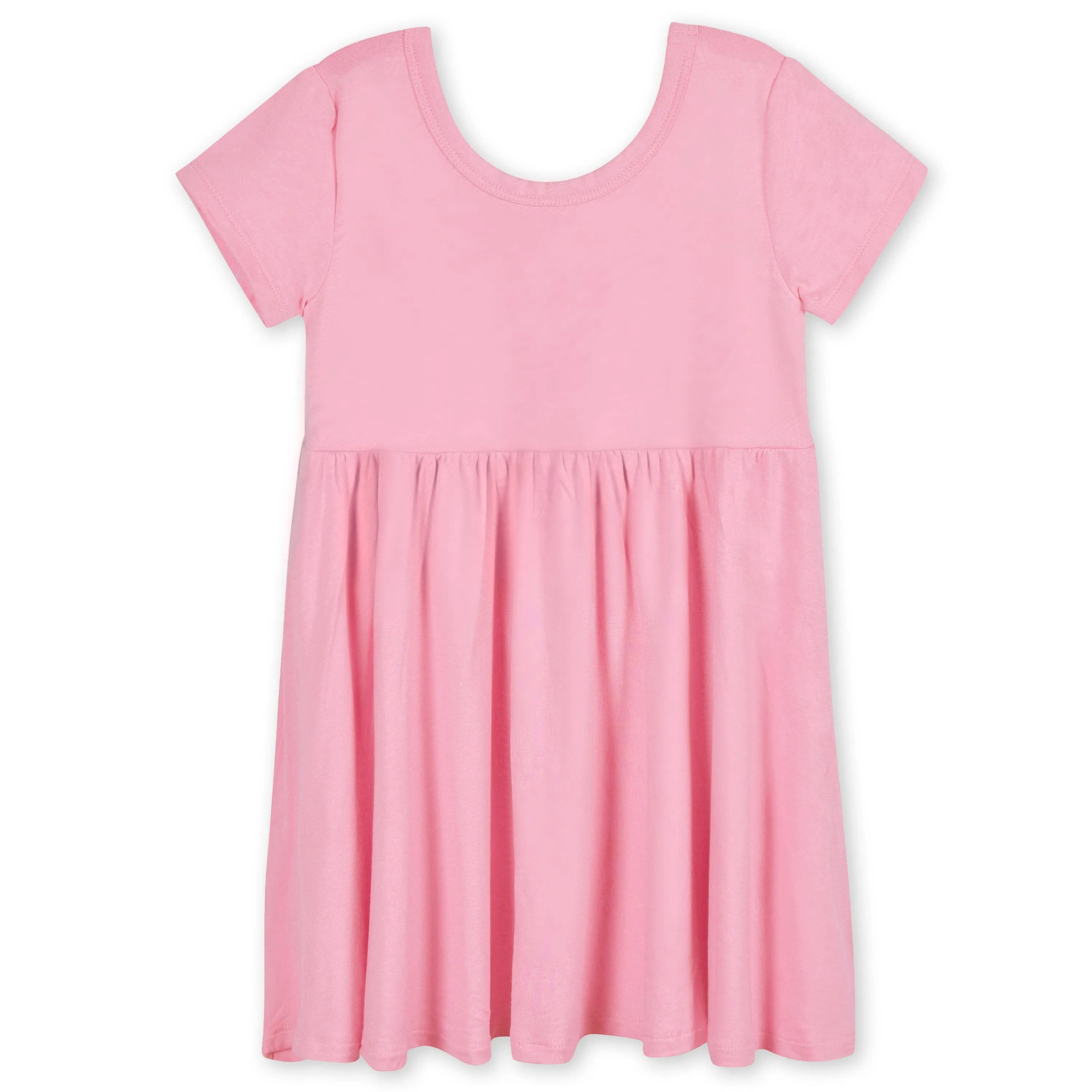 Infant & Toddler Girls Pink Lemonade Buttery Soft Viscose Made from Eucalyptus Twirl Dress