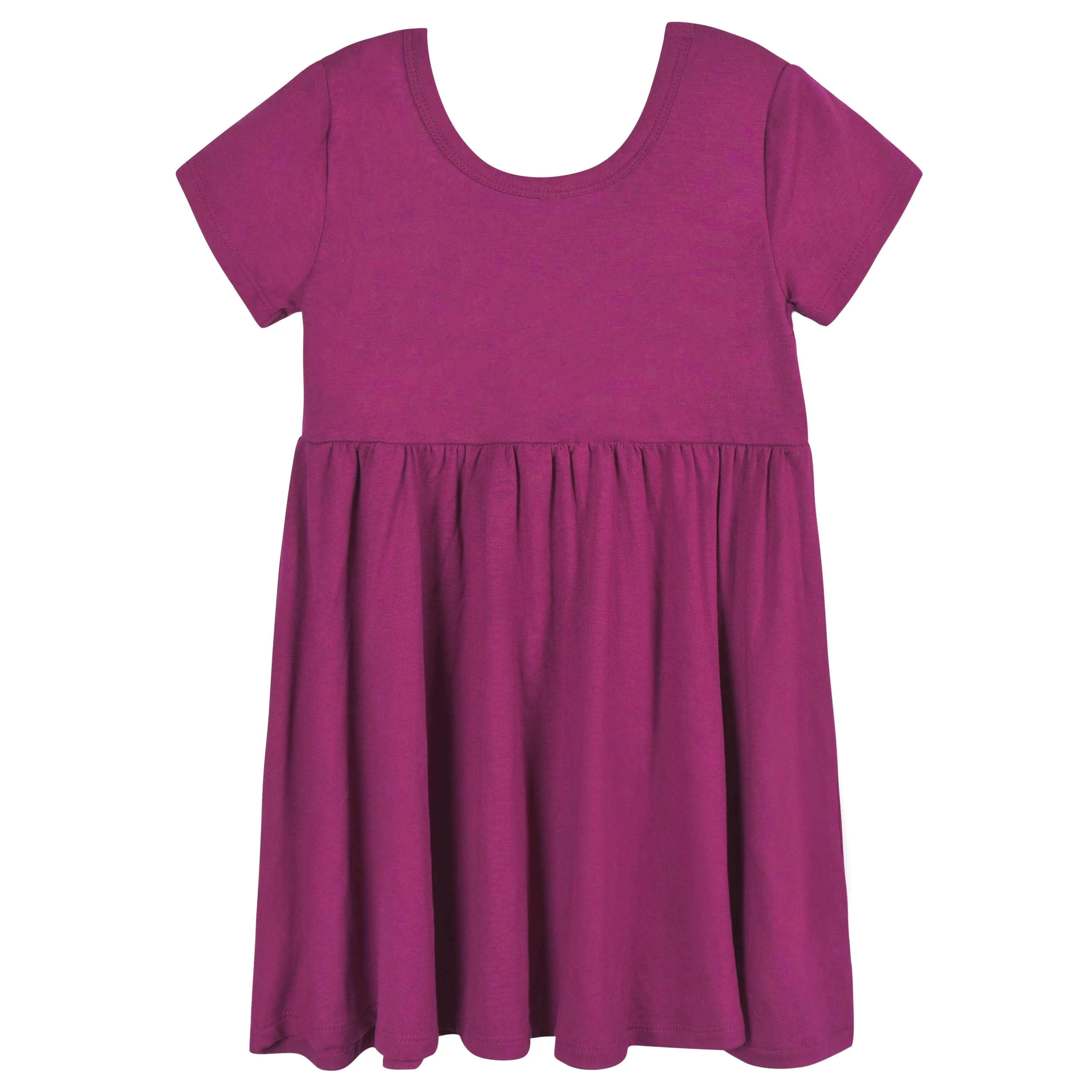 Infant & Toddler Girls Raspberry Buttery Soft Viscose Made from Eucalyptus Twirl Dress