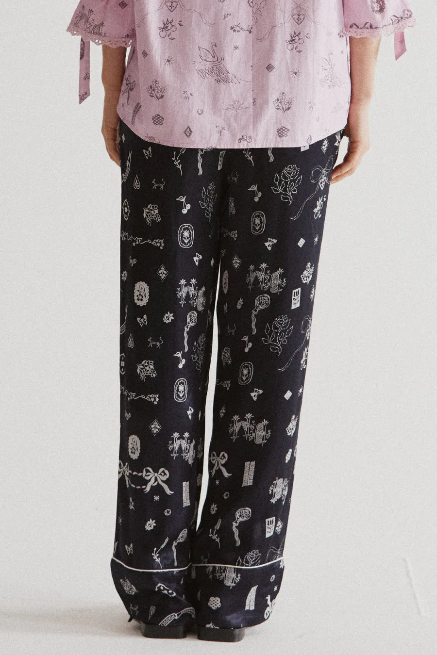 joni pants - symbol print