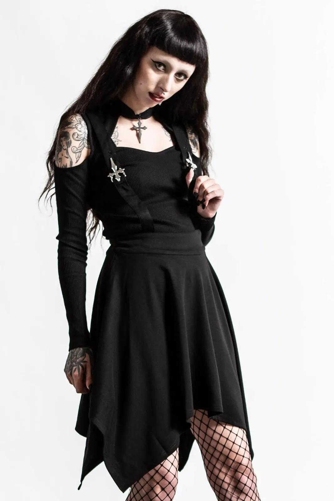 Killstar Aggie Suspender Skirt