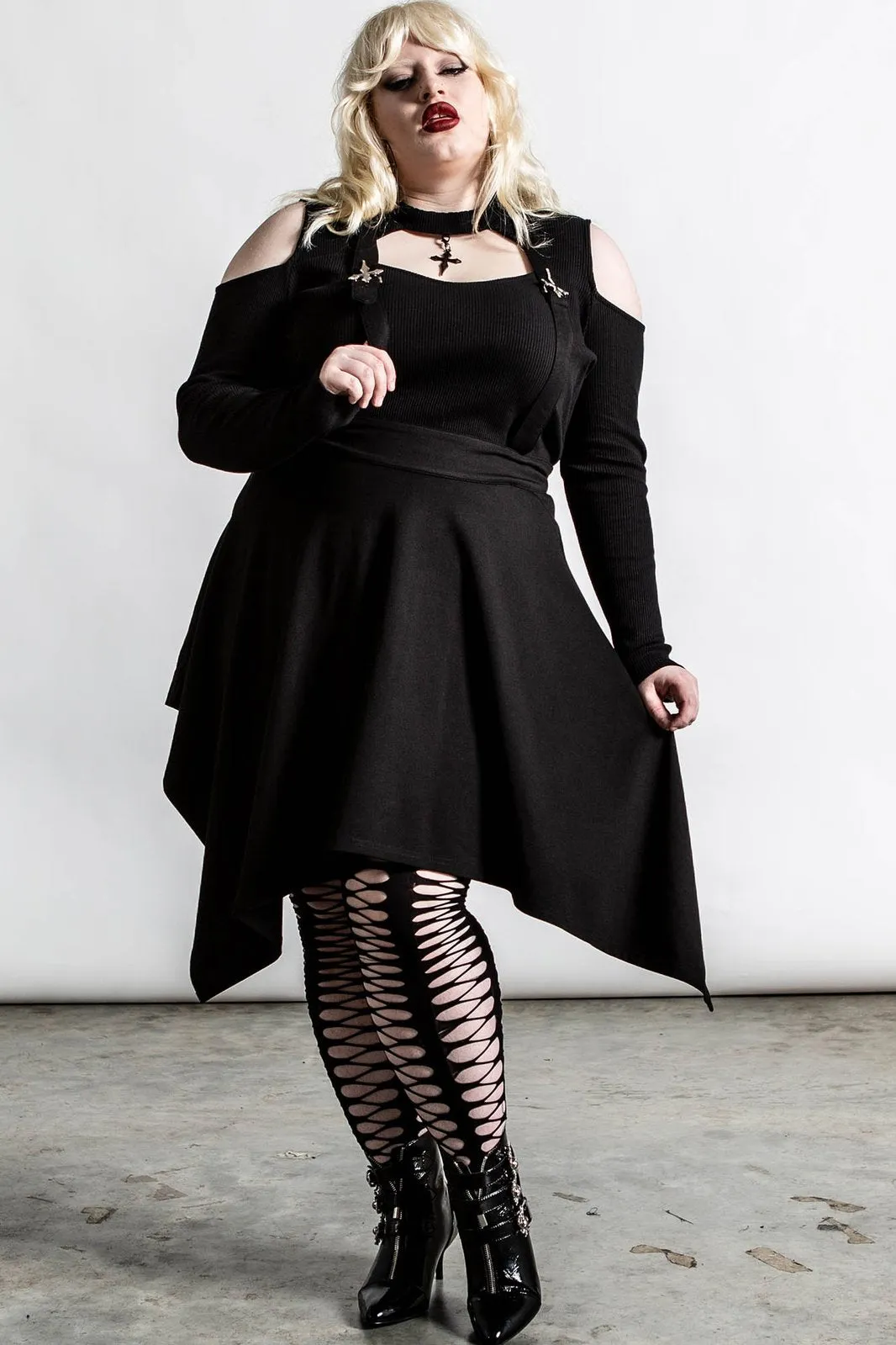 Killstar Aggie Suspender Skirt