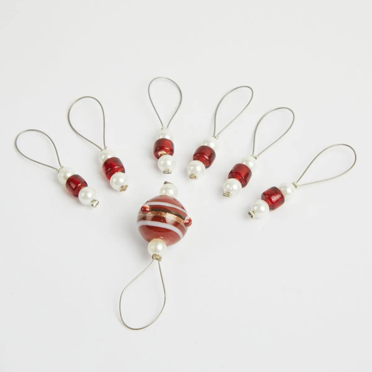 KnitPro NEW ZOONI Stitch Markers in Coloured Beads "Amaryllis" (10935)