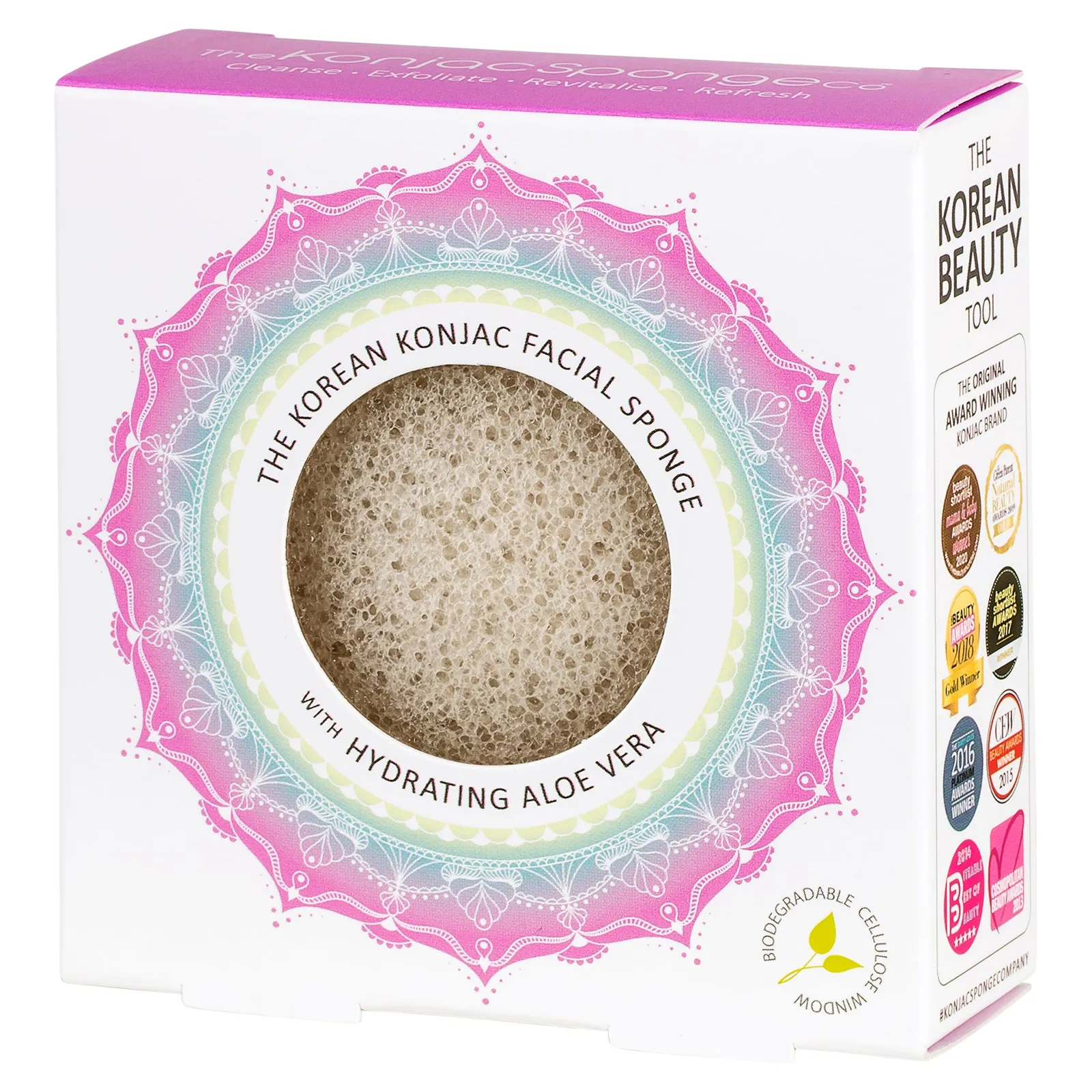 Konjac Aloe Vera Facial Sponge - New Shape