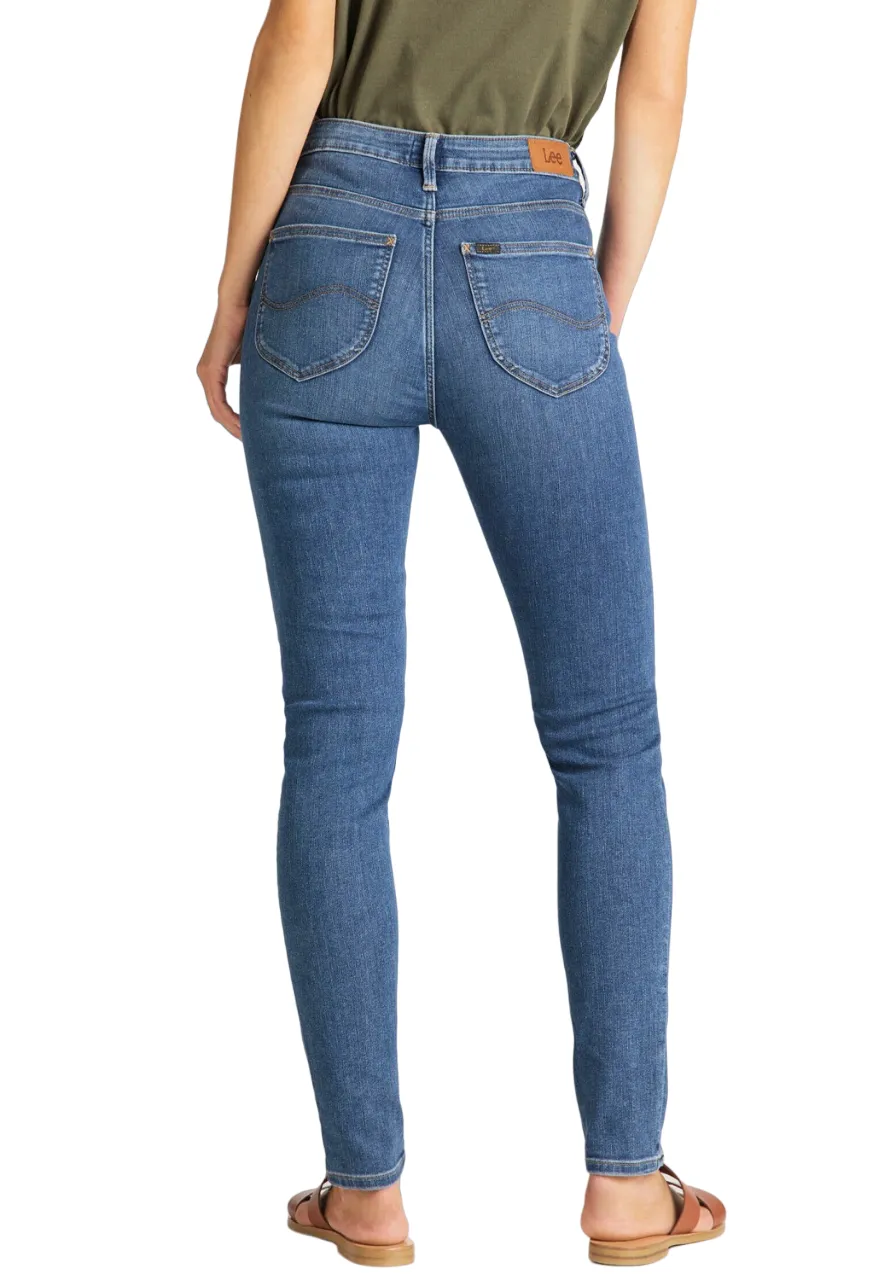 Lee Pantalone Jeans da donna Scarlett High In L626DUIW blu chiaro