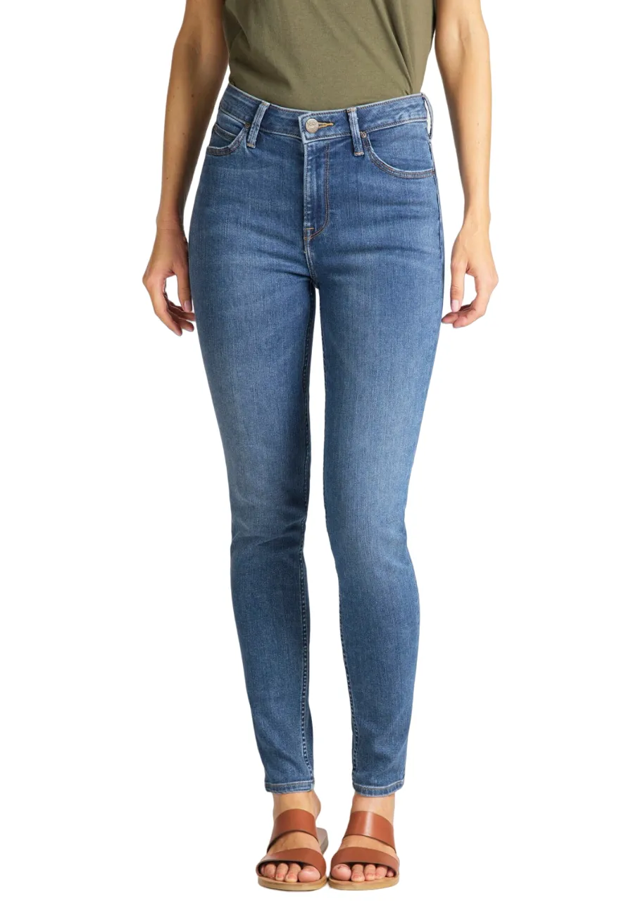 Lee Pantalone Jeans da donna Scarlett High In L626DUIW blu chiaro