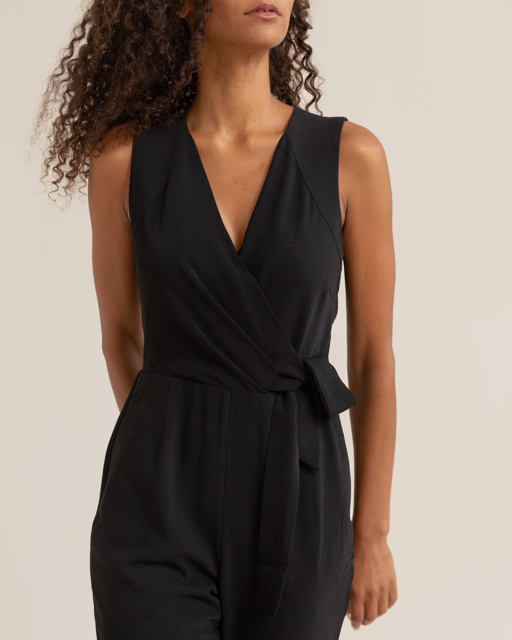 Lena Sleeveless V-Neck Jumpsuit