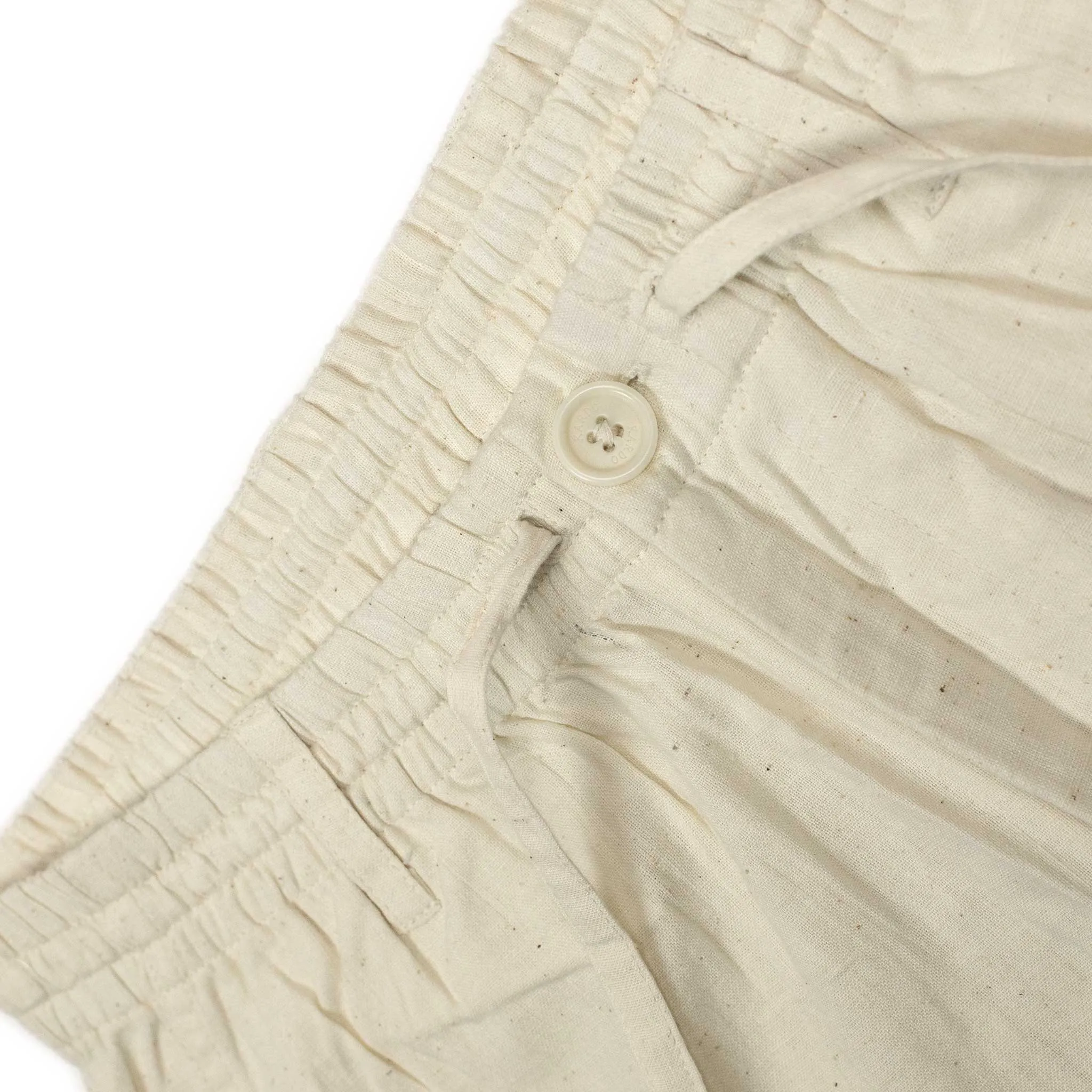 Lisboa easy pants in natural hand-loomed khadi cotton