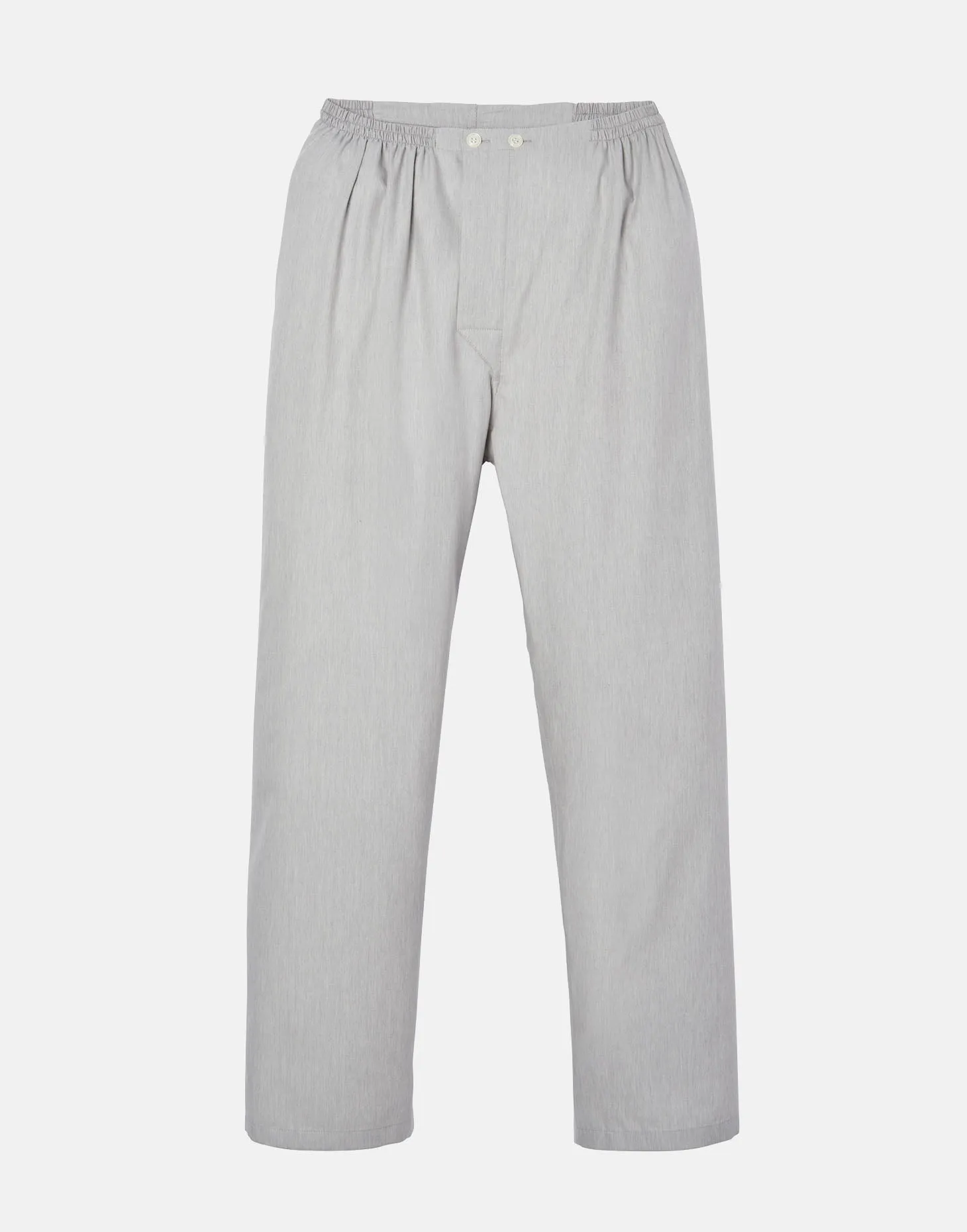 Men's Cotton Twill Pyjama Set – Armoury Grey Herringbone