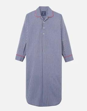 Men's Crisp Cotton Nightshirt – Winchester Stripe