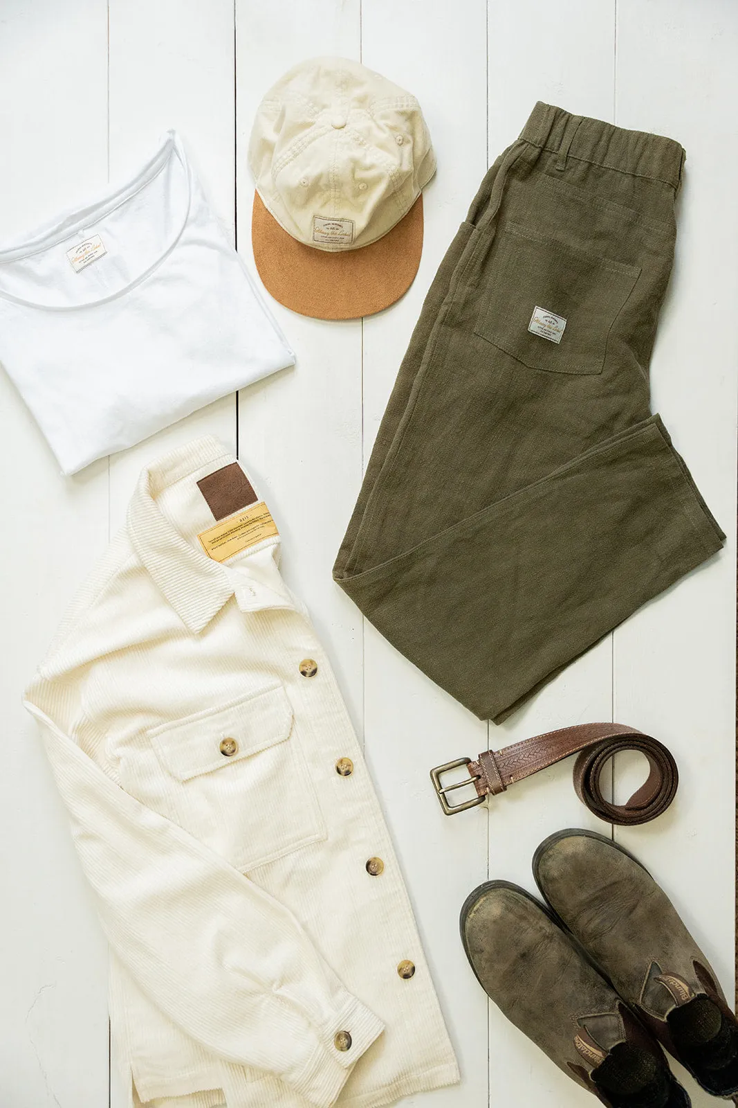 Miller - Textured Linen Pants - Khaki Green