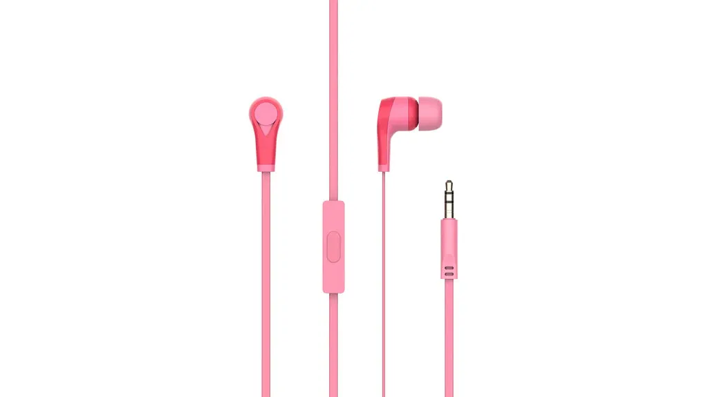 MINISO Color Blocking Wired 3.5mm In-Ear Earphones Model: EBP-E-A60 (Red)