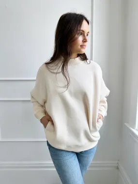 Mock Neck Sweatshirt w/ Pockets