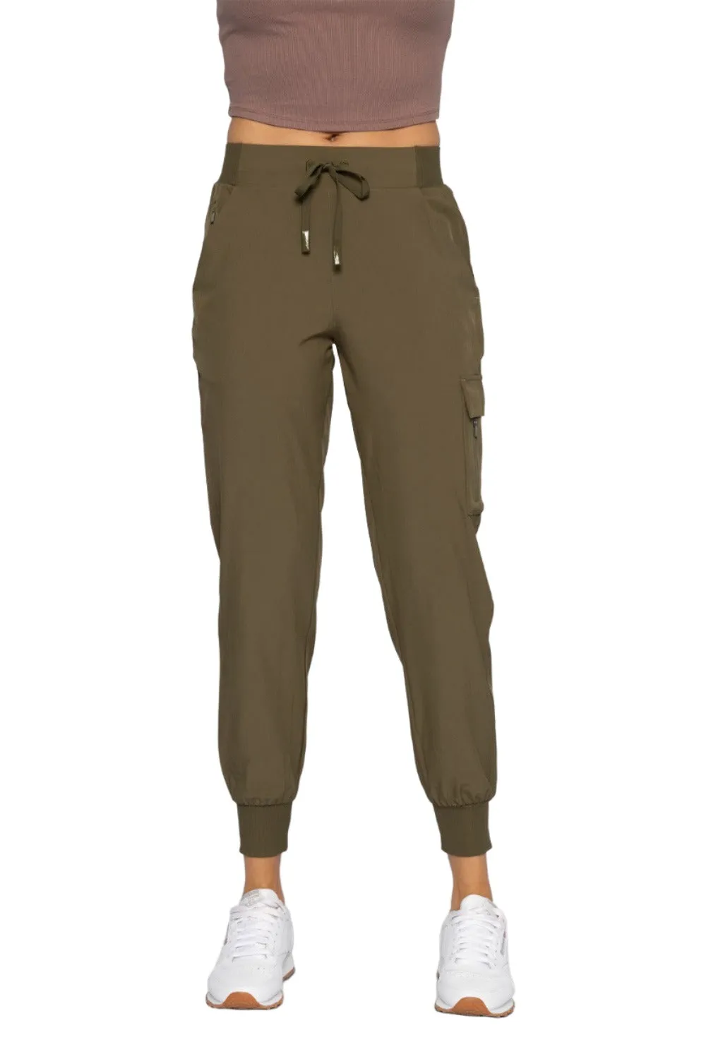 Mono B High Waist Cargo Active Joggers With Pockets AP-B0115