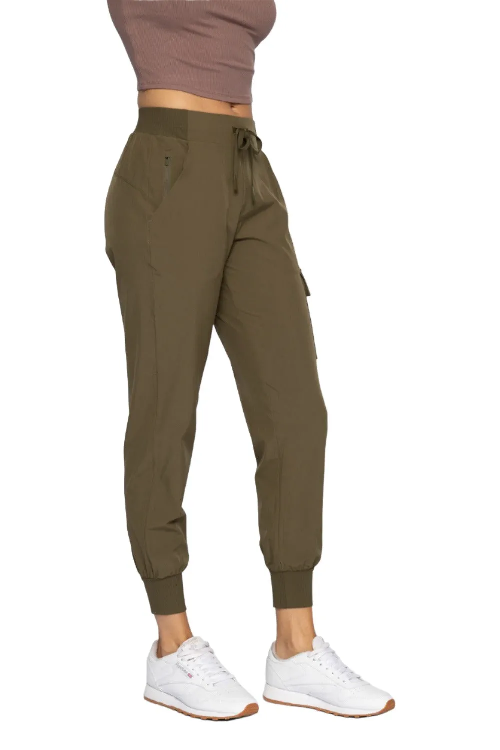 Mono B High Waist Cargo Active Joggers With Pockets AP-B0115