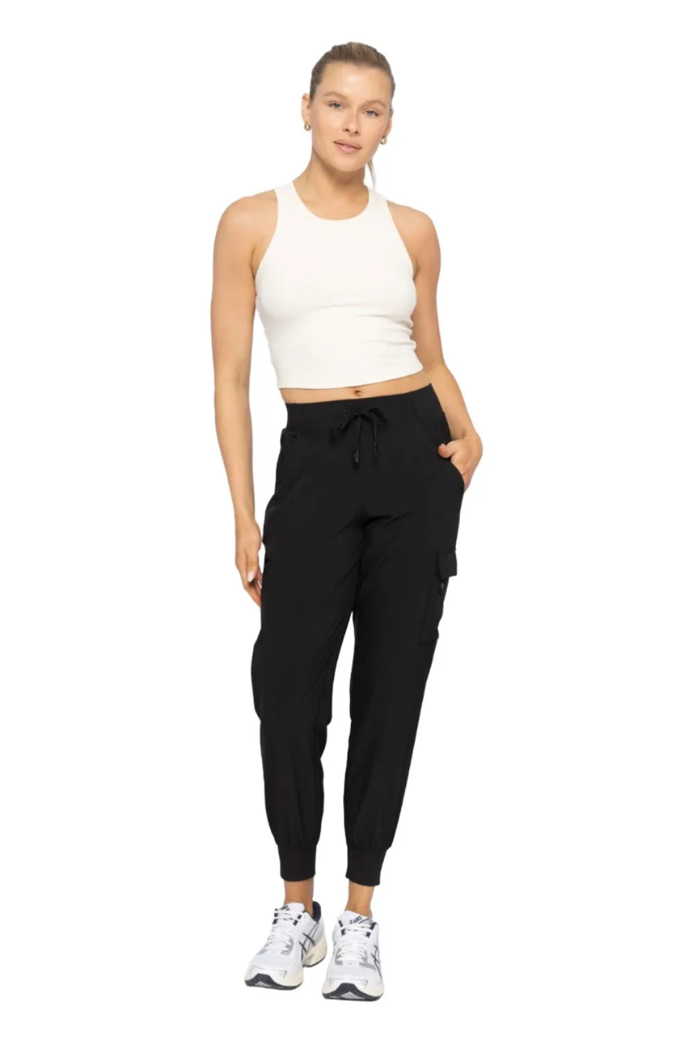 Mono B High Waist Cargo Active Joggers With Pockets AP-B0115