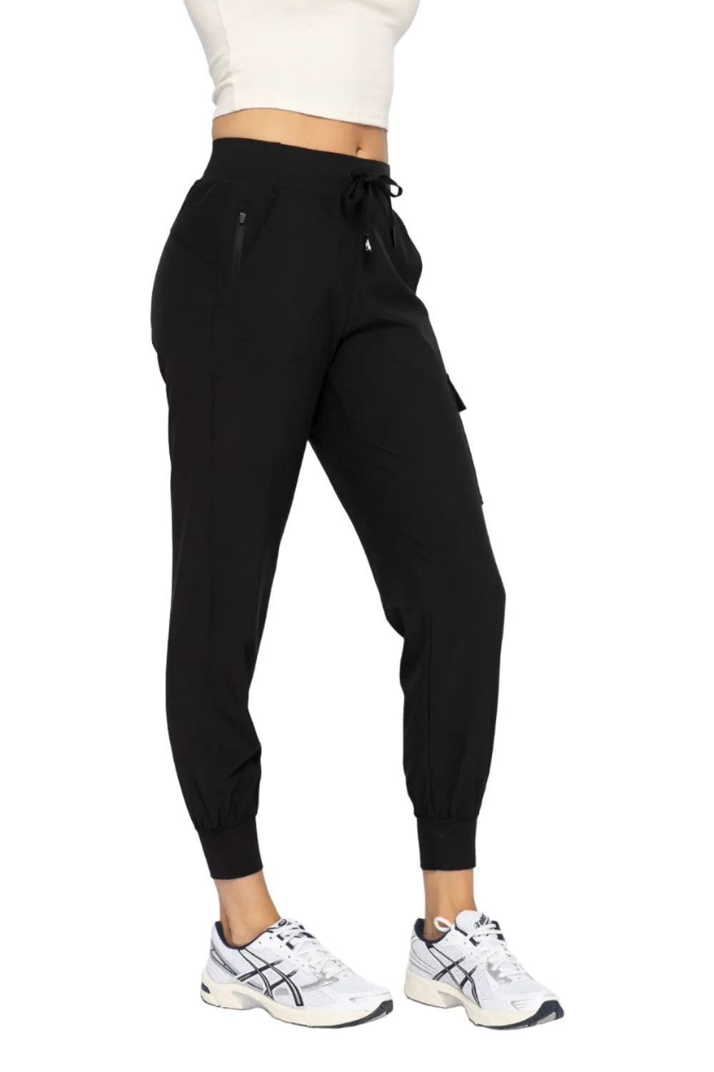 Mono B High Waist Cargo Active Joggers With Pockets AP-B0115