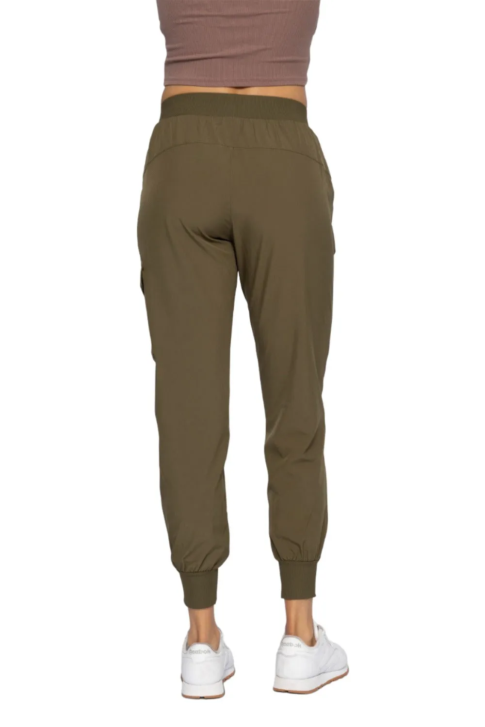 Mono B High Waist Cargo Active Joggers With Pockets AP-B0115