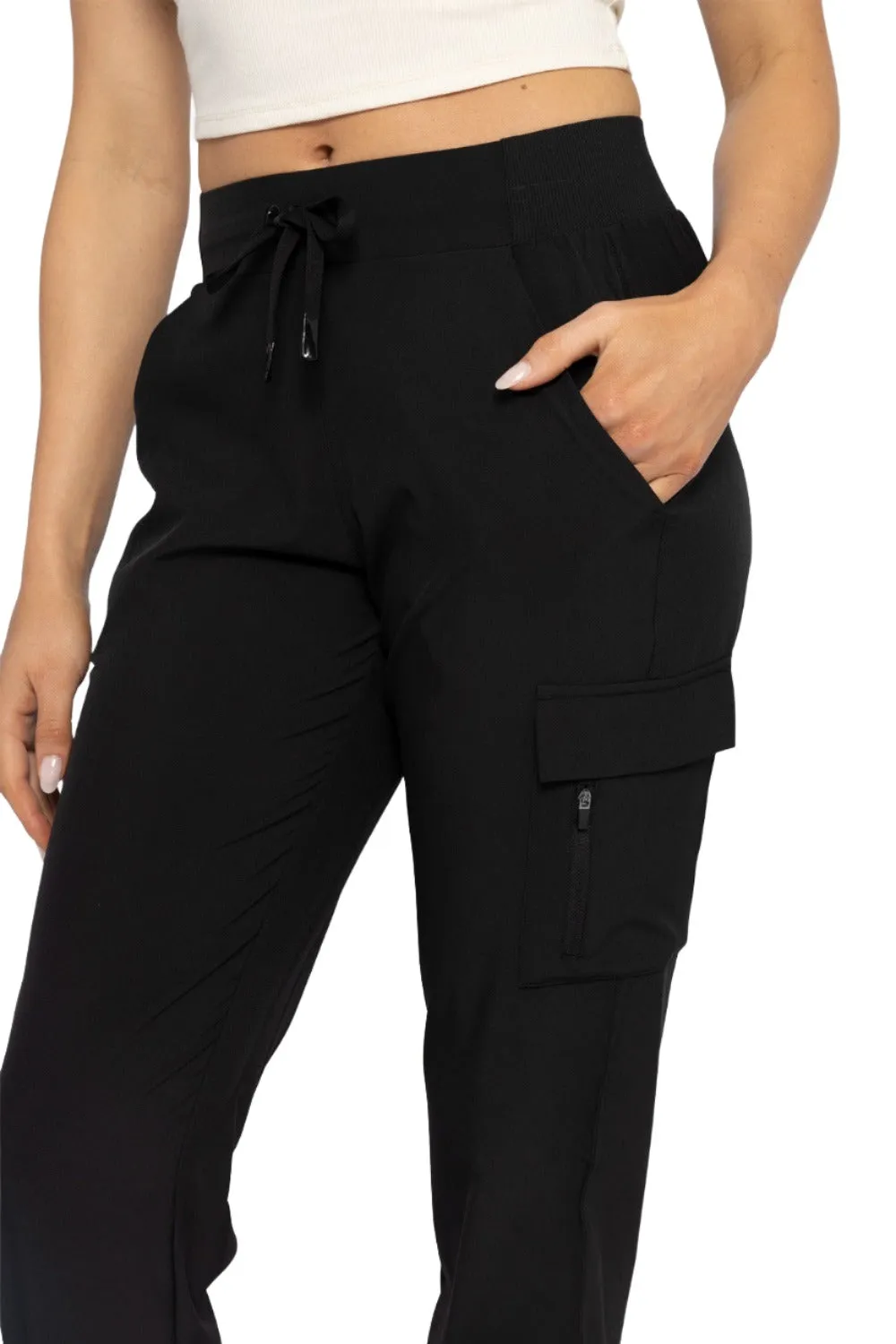 Mono B High Waist Cargo Active Joggers With Pockets AP-B0115