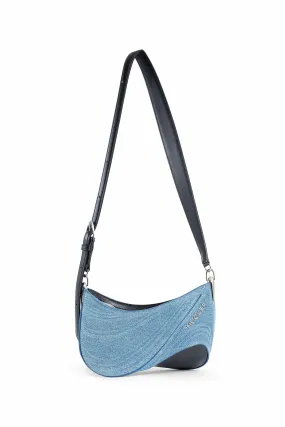 MUGLER WOMAN BLUE CROSSBODY BAGS