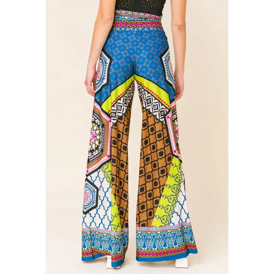 Multi Patterned Palazzo Pants