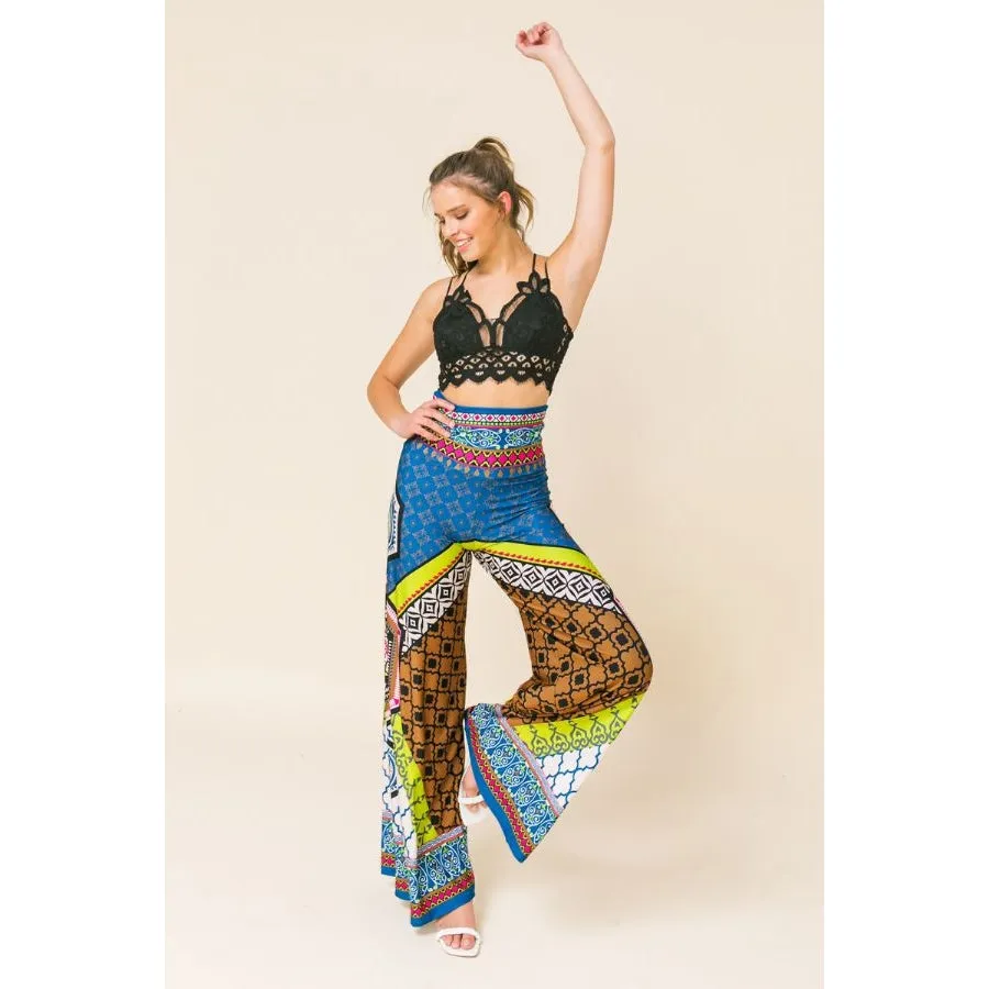 Multi Patterned Palazzo Pants