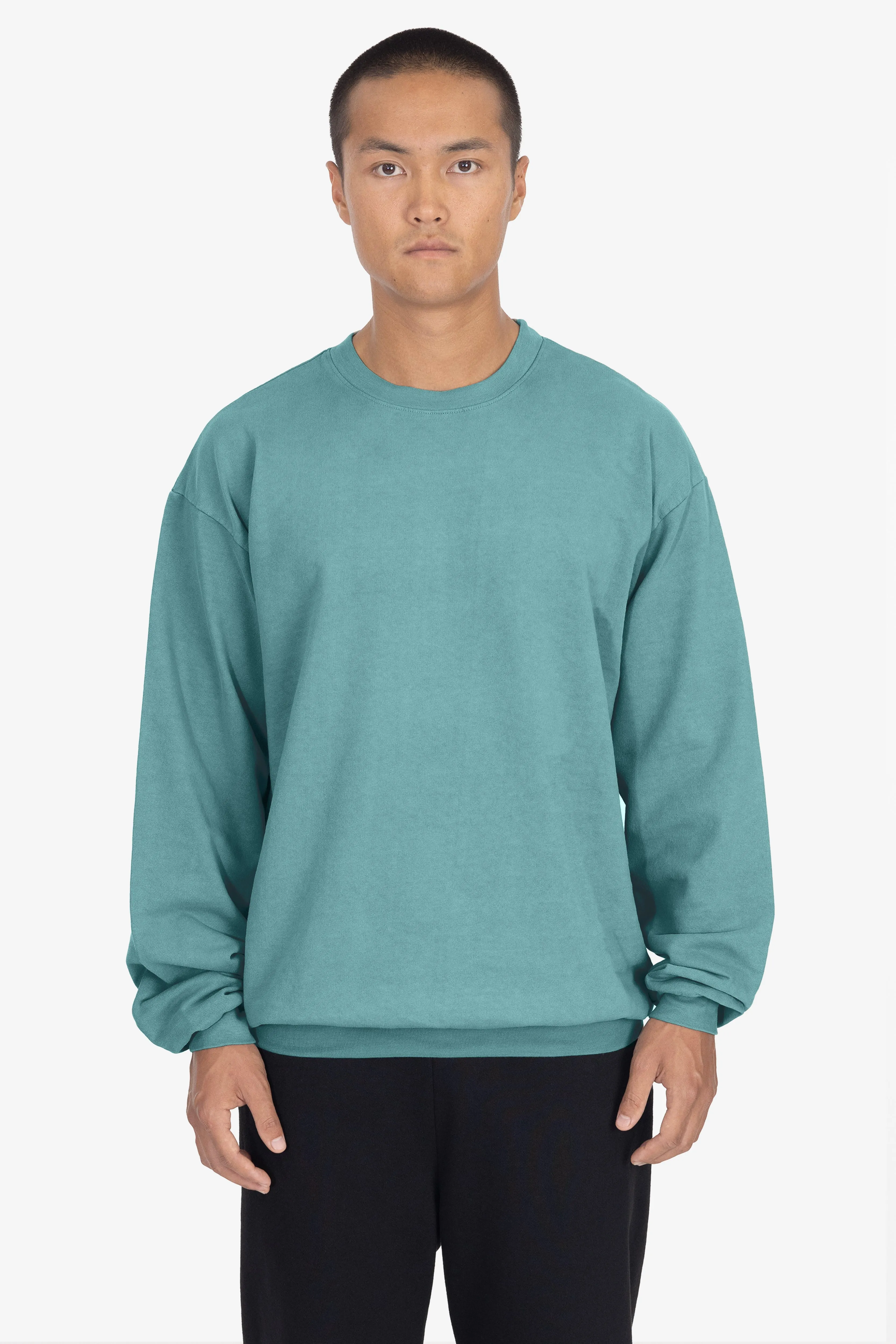 MWT07GD - Long Sleeve Garment Dye French Terry Pullover