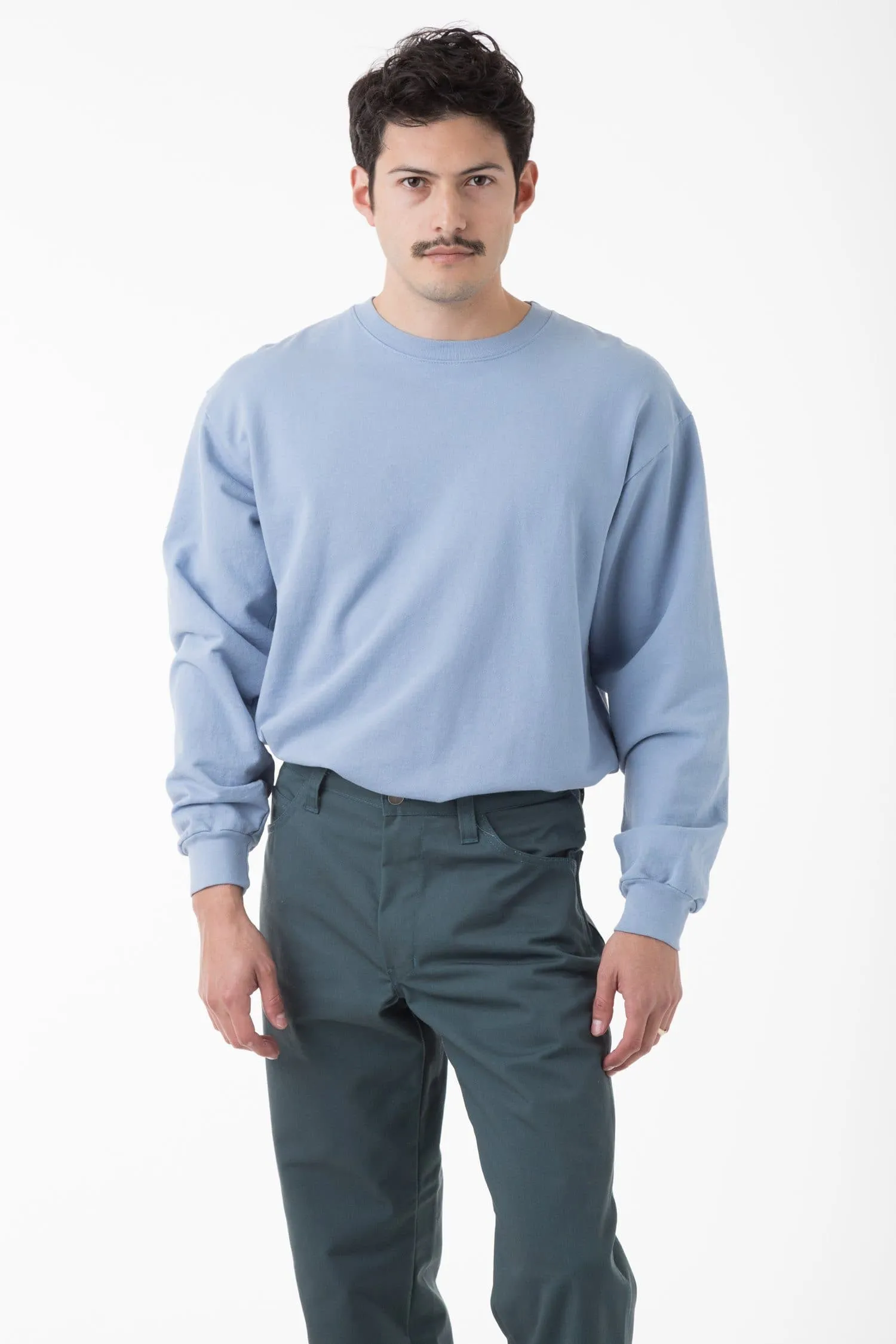 MWT07GD - Long Sleeve Garment Dye French Terry Pullover