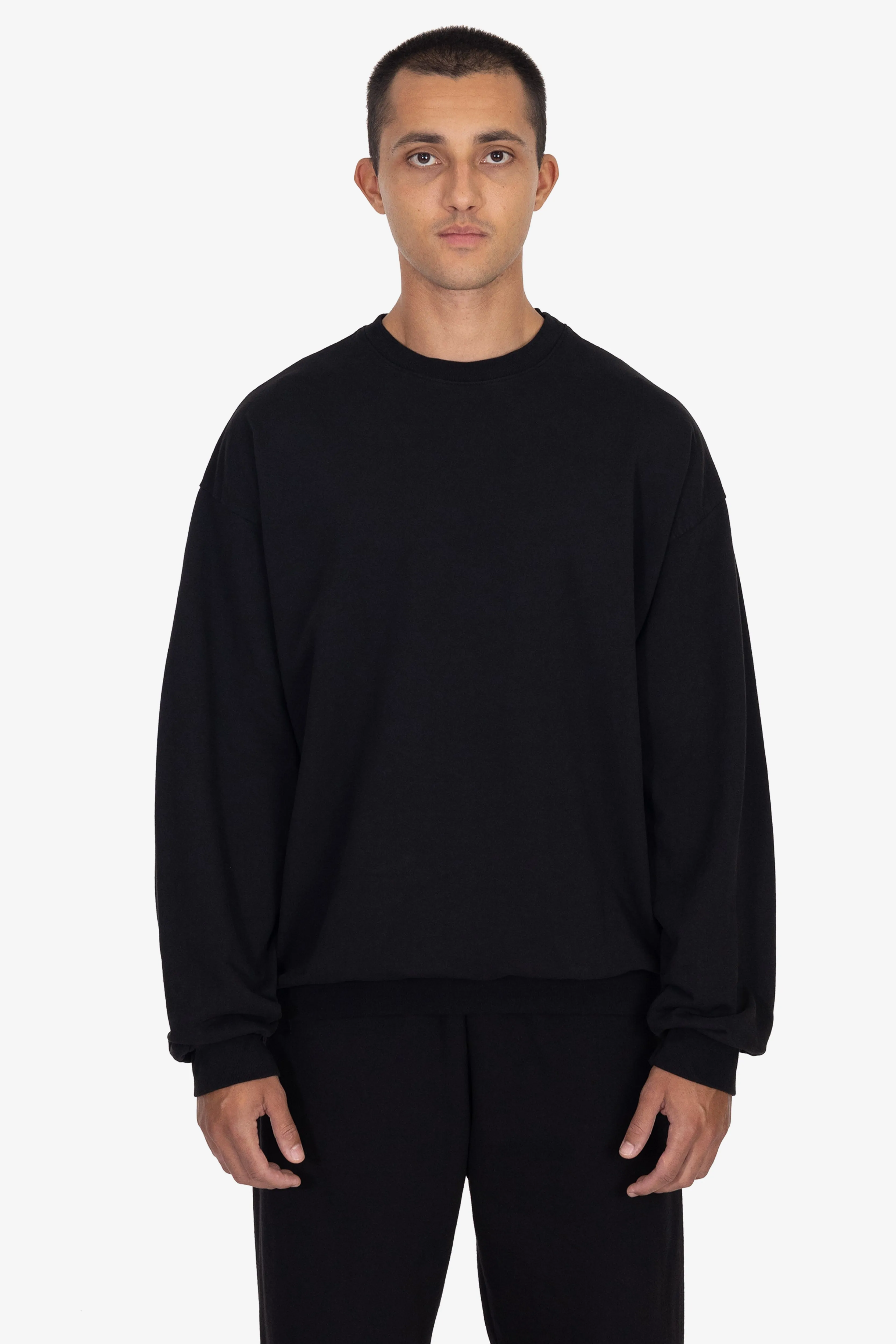 MWT07GD - Long Sleeve Garment Dye French Terry Pullover