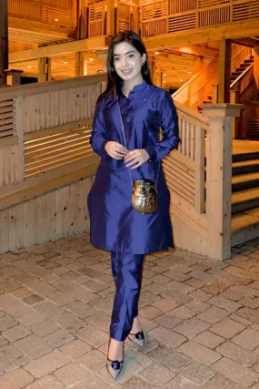 Navy Blue Kurta Pajama