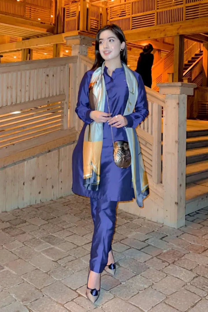 Navy Blue Kurta Pajama